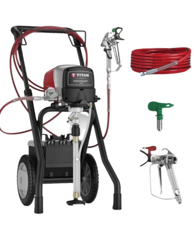 Agregat malarski Titan Compact 190 Titan Wagner - Specifications:  Voltage: 230 V Motor: Electric Motor power: 0.56 kW Max. pres