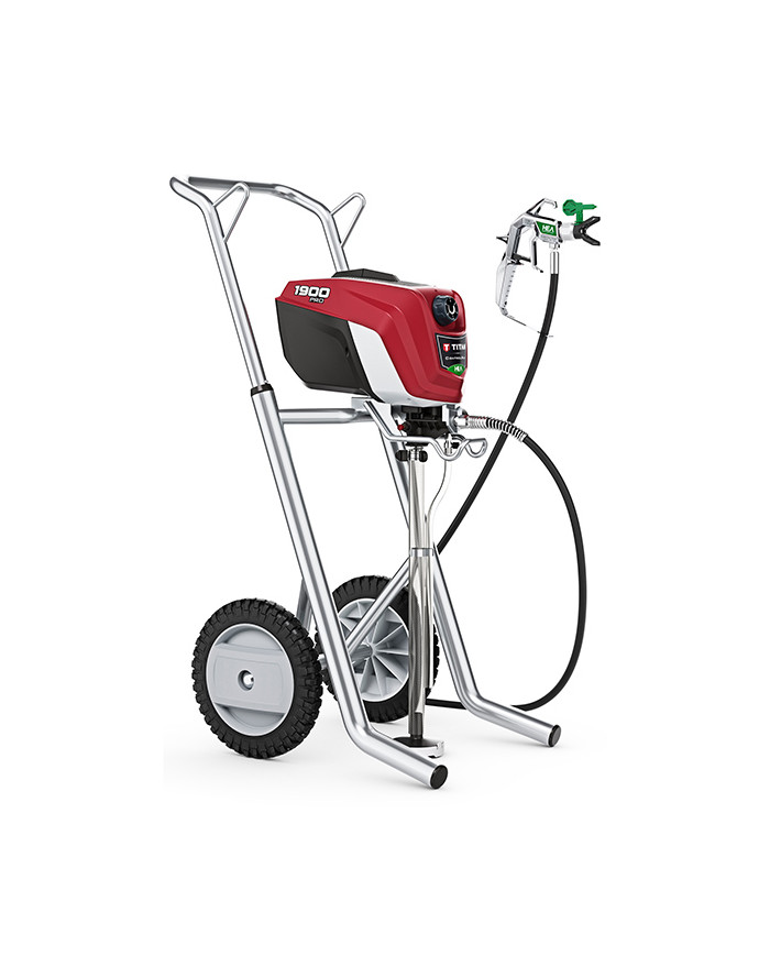 Titan Control Max 1900 Pro Cart Titan Wagner - Specifications:  Voltage: 230 V Motor: Electric Motor power : 0.6 kW Max. pressur Titan Control Max 1900 Pro Cart Titan Wagner - Specifications:  Voltage: 230 V Motor: Electric Motor power : 0.6 kW Max. pressur