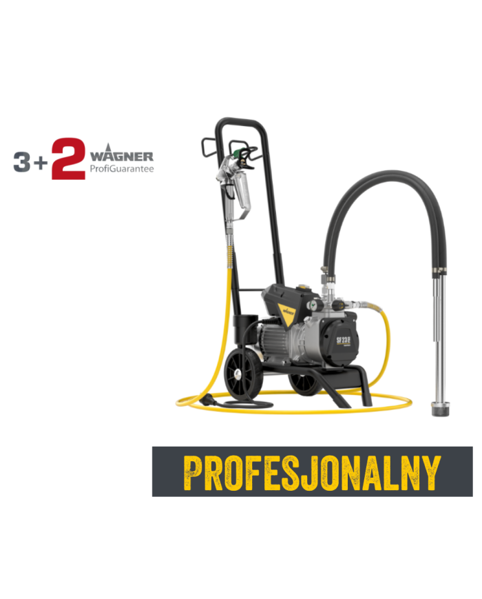 Agregat malarski Wagner SuperFinish 23 PRO Wagner - Dane techniczne:  Napięcie: 230 V Silnik: Elektryczny Moc silnika: 1.3 kW Ma Agregat malarski Wagner SuperFinish 23 PRO Wagner - Dane techniczne:  Napięcie: 230 V Silnik: Elektryczny Moc silnika: 1.3 kW Ma