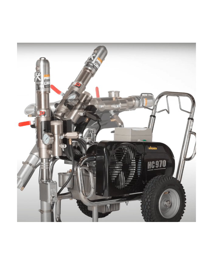 Wagner HeavyCoat 970E paint and filler unit Wagner - Specifications:  Weight: 100 kg Motor: Electric Motor power: 5.5 kW Max. pr Wagner HeavyCoat 970E paint and filler unit Wagner - Specifications:  Weight: 100 kg Motor: Electric Motor power: 5.5 kW Max. pr