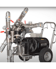 Jednotka na nanášanie farby a plnidla Wagner HeavyCoat 970E Wagner - Technické údaje:    Hmotnosť: 100 kgMotor: ElektrickýVýkonm