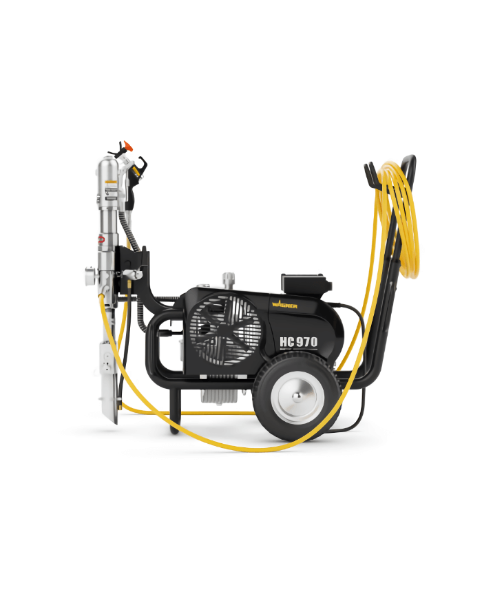 Wagner HeavyCoat 970G paint and filler unit Wagner - Technical data:  Weight: 88kg Engine: Combustion (gasoline) Engine power: 6 Wagner HeavyCoat 970G paint and filler unit Wagner - Technical data:  Weight: 88kg Engine: Combustion (gasoline) Engine power: 6