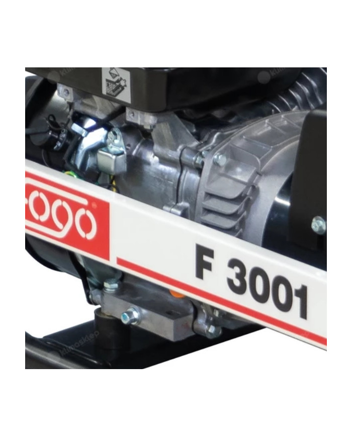 FOGO F 3001 single-phase generator set Fogo - Specifications:  Dimensions: 580x395x405 mm Voltage: 230 V Power Category: 1 - 6 [ FOGO F 3001 single-phase generator set Fogo - Specifications:  Dimensions: 580x395x405 mm Voltage: 230 V Power Category: 1 - 6 [