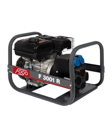 FOGO F 3001R single-phase generator set Fogo - Specifications:  Dimensions: 580x395x405 mm Voltage: 230 V Power Category: 1 - 6 