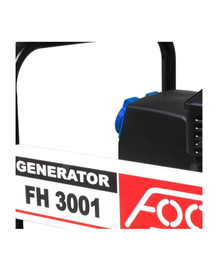 Agregat prądotwórczy jednofazowy FOGO FH 3001 Fogo - Dane techniczne:  Wymiary: 580x395x405 mm Napięcie: 230 V Kategoria Mocy: 1 Agregat prądotwórczy jednofazowy FOGO FH 3001 Fogo - Dane techniczne:  Wymiary: 580x395x405 mm Napięcie: 230 V Kategoria Mocy: 1