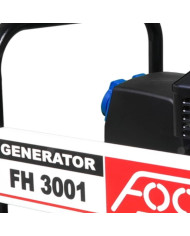 Jednofázový generátor FOGO FH 3001 Fogo - Technické údaje:   Rozmery: 580x395x405 mmNapätie:    Hlučnosť: 96 dB(A)Výkon 1~ max /