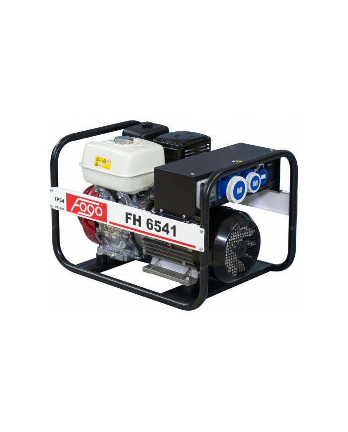 Agregat prądotwórczy jednofazowy FOGO FH 6541 Fogo - Dane techniczne:  Wymiary: 745x530x495 mm Napięcie: 230 V Kategoria Mocy: 1 Agregat prądotwórczy jednofazowy FOGO FH 6541 Fogo - Dane techniczne:  Wymiary: 745x530x495 mm Napięcie: 230 V Kategoria Mocy: 1