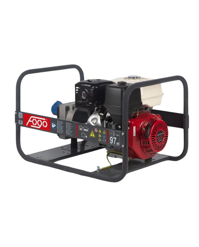 FOGO FH 7001R single-phase generator set Fogo - Specifications:  Dimensions: 790x580x505 Voltage: 230 V Power Category: 1 - 6 [k