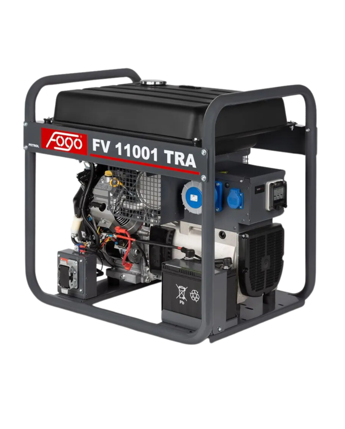 FOGO FV 11001 TRA single-phase generator set Fogo - Specifications:  Dimensions: 790x580x65 mm Voltage: 230 V Power Category: 9. FOGO FV 11001 TRA single-phase generator set Fogo - Specifications:  Dimensions: 790x580x65 mm Voltage: 230 V Power Category: 9.