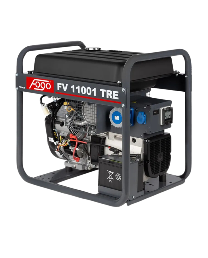 Agregat prądotwórczy jednofazowy FOGO FV 11001 TRE Fogo - Dane techniczne:  Wymiary: 790x580x65 mm Napięcie: 230 V Kategoria Moc Agregat prądotwórczy jednofazowy FOGO FV 11001 TRE Fogo - Dane techniczne:  Wymiary: 790x580x65 mm Napięcie: 230 V Kategoria Moc