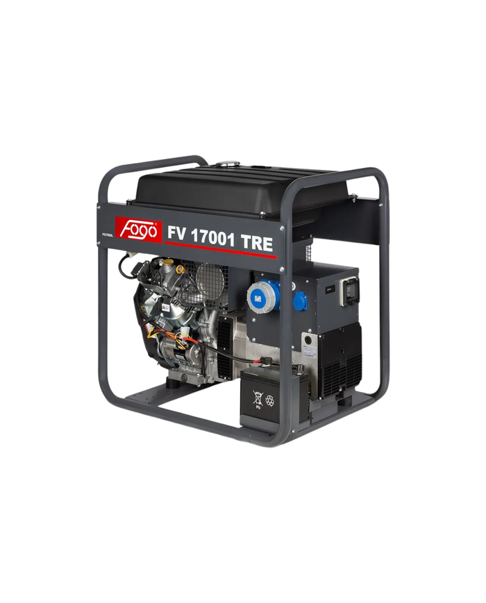 FOGO FV 17001 TRE single-phase generator set Fogo - Technical data:  Dimensions: 900x580x890 mm Voltage: 230 V Power Category: 9