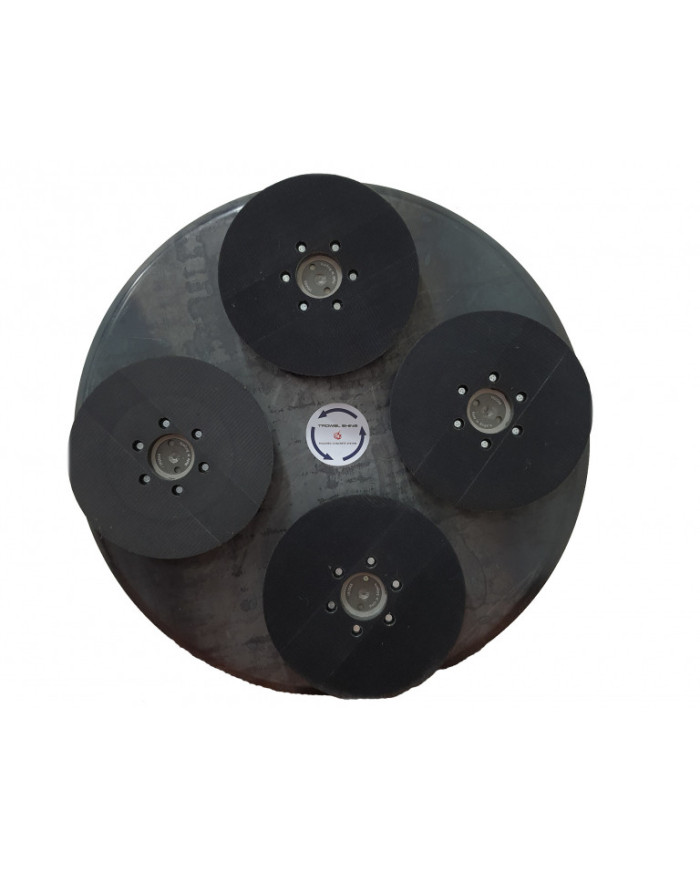 DYSK DO ZACIERACZKI LEWY 2X1170/2x1200mm Z 4 GŁOWICAMI OBROTOWYMI NA RZEP Lavina - 