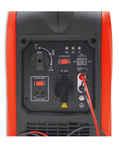 Fogo single-phase generator set 2 x F2001iS Combo inverter generator set Fogo - Technical specifications:  Dimensions: 498 x 290