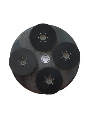 RIGHT SQUARE Blade 2X1170/2x1200mm WITH 4 ROTATING HEADS PER RETURN Lavina - 