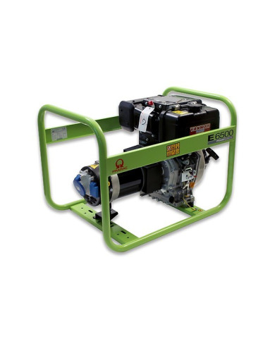 PRAMAC E6500 single-phase generator set Pramac - Dane techniczne:: undefinedciezar: 94 kgnapiecie: 230 Vsilnik: yanmar l100n