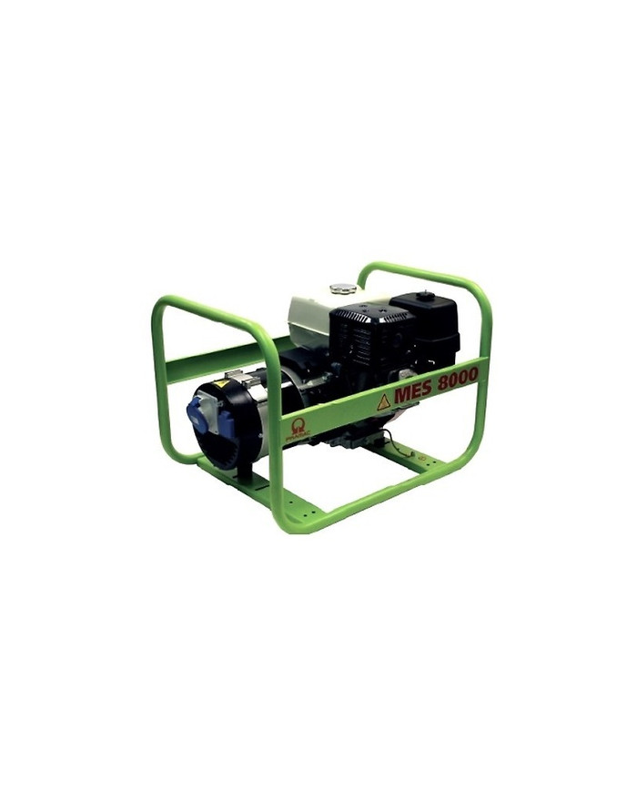 Agregat prądotwórczy jednofazowy PRAMAC MES8000 Pramac - Dane techniczne:Ciezar: 72 kgNapiecie: 230 vSilnik: Honda gx 390Paliwo: