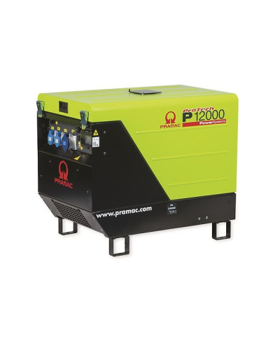 PRAMAC P12000 AVR single-phase generator set Pramac - Dane techniczne:: undefinedciezar: 188 kgnapiecie: 230 Vsilnik: honda gx63
