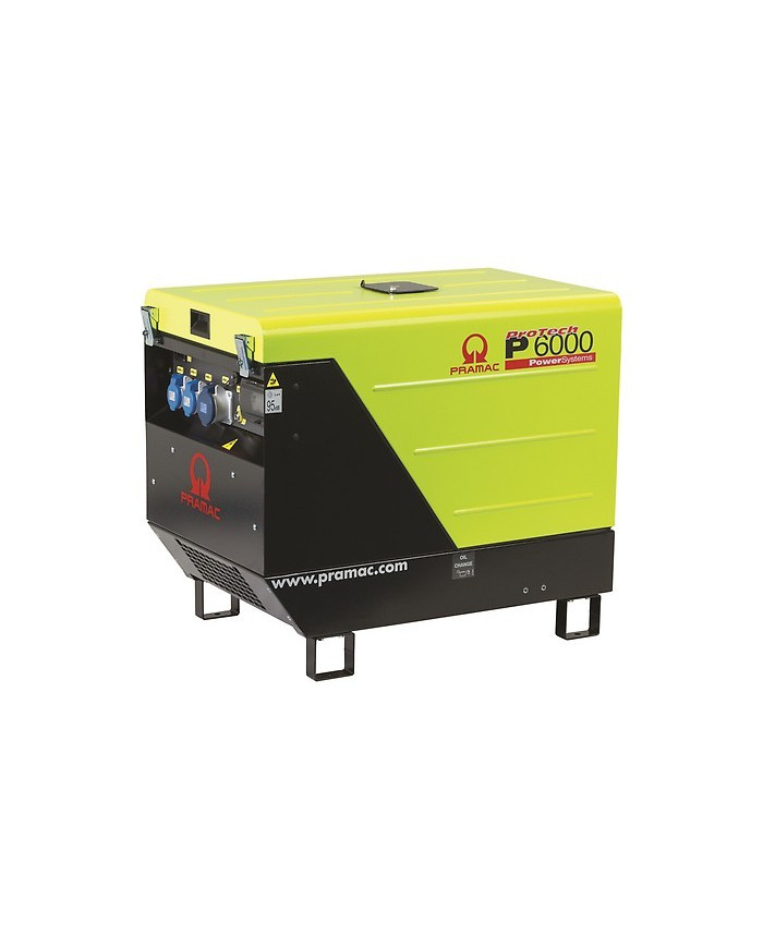 Agregat prądotwórczy jednofazowy PRAMAC P6000 Pramac - Dane techniczne:: undefinedciezar: 186 kgnapiecie: 230 Vsilnik: yanmar l1