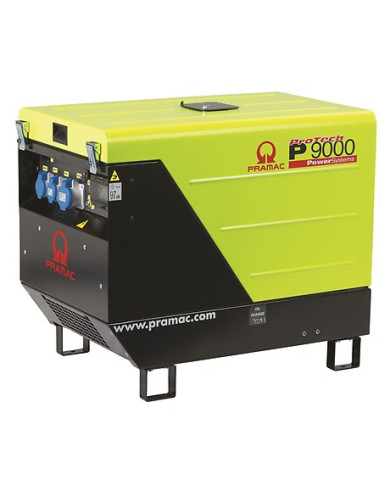 PRAMAC P9000 AVR single-phase generator set Pramac - Dane techniczne:: undefinedciezar: 204 kgnapiecie: 230 Vsilnik: lombardini 