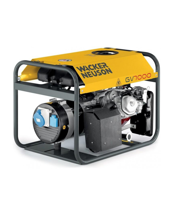 Agregat prądotwórczy jednofazowy Wacker Neuson GV 7000A Wacker Neuson - Dane techniczne:Wymiary: 735 x 510 x 520 mmCiezar: 73 kg