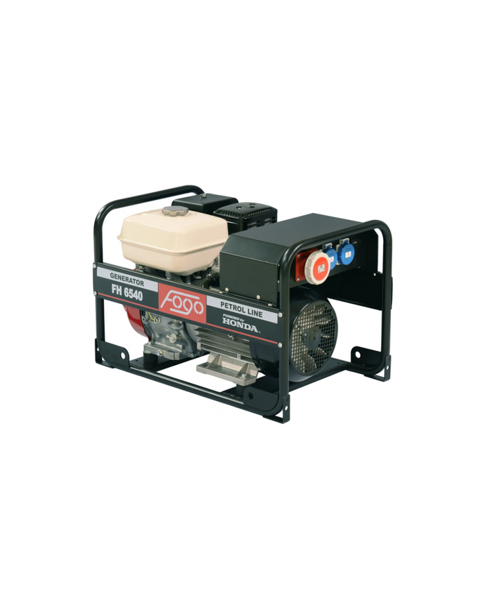 Agregat prądotwórczy trójfazowy FOGO FH 6540 Fogo - Dane techniczne:  Wymiary: 745 x 530 x 495 mm Ciężar: 80 kg Napięcie: 400/23 Agregat prądotwórczy trójfazowy FOGO FH 6540 Fogo - Dane techniczne:  Wymiary: 745 x 530 x 495 mm Ciężar: 80 kg Napięcie: 400/23