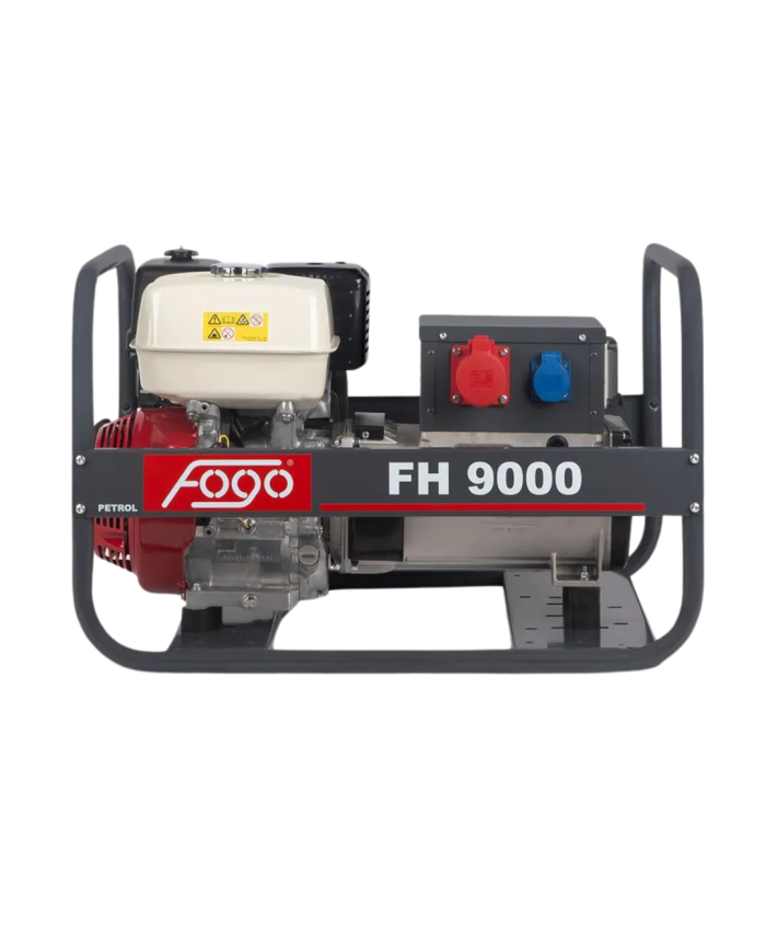 FOGO FH 9000 three-phase generator set Fogo - Specifications:  Dimensions: 790 x 580 x 505 mm Voltage: 400/230 V Power Category: