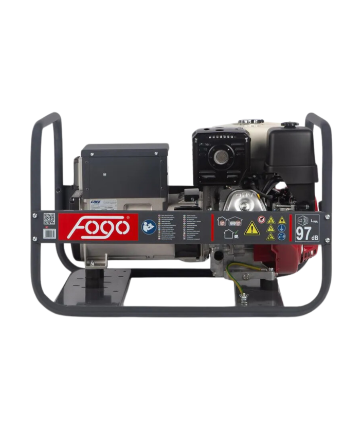 Agregat prądotwórczy trójfazowy FOGO FH 9000 Fogo - Dane techniczne:  Wymiary: 790 x 580 x 505 mm Napięcie: 400/230 V Kategoria  Agregat prądotwórczy trójfazowy FOGO FH 9000 Fogo - Dane techniczne:  Wymiary: 790 x 580 x 505 mm Napięcie: 400/230 V Kategoria