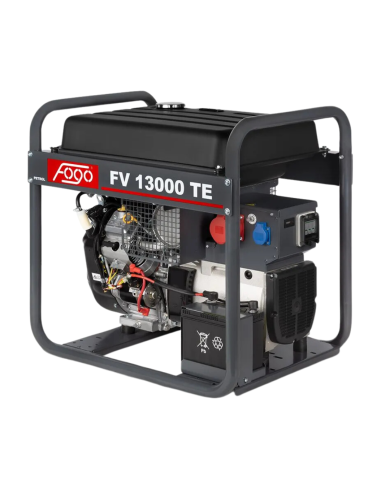 FOGO FV 13000 TE three-phase generator set Fogo - Specifications:  Dimensions: 790 x 580 x 765 mm Voltage: 400/230 V Power Categ