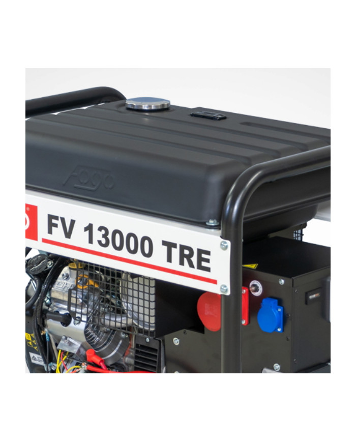 FOGO FV 13000 TRE three-phase generator set Fogo - Specifications:  Dimensions: 790 x 580 x 765 mm Voltage: 400/230 V Power Cate