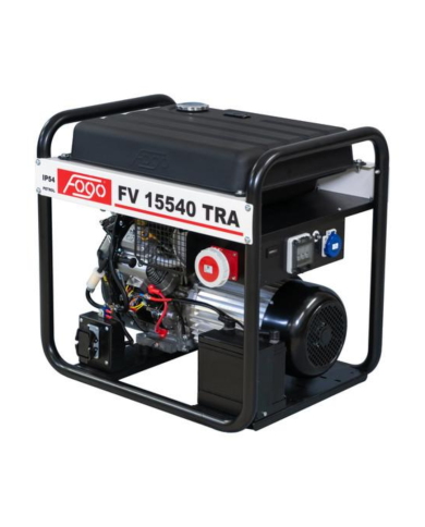FOGO FV 15540 TRA three-phase generator set Fogo - Specifications:  Dimensions: 790 x 580 x 765 mm Voltage: 400/230 V Power Cate