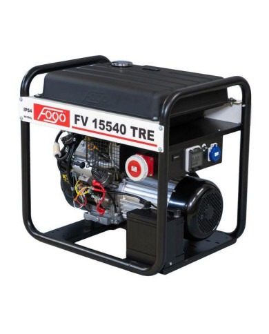 FOGO FV 15540 TRE three-phase generator set Fogo - Specifications:  Dimensions: 790 x 580 x 765 mm Voltage: 400/230 V Power Cate