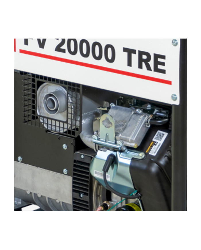 FOGO FV 20000 TRE three-phase generator set Fogo - Technical specifications:  Dimensions: 900 x 580 x 890 mm Voltage: 400.230 V 