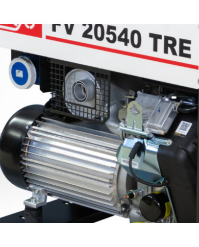 FOGO FV 20540 TRE three-phase generator set Fogo - Technical specifications:  Dimensions: 900 x 580 x 890 mm Voltage: 400/230 V 