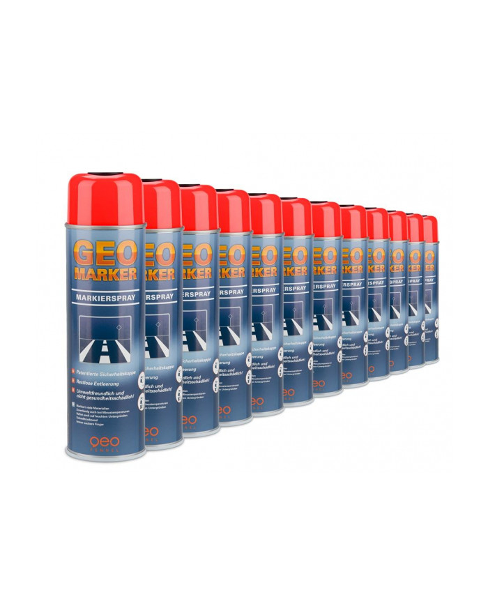 Farba do znakowania 360° odblaskowa, czerwona 12 szt.  -  Farba do znakowania 360° odblaskowa, czerwona 12 szt.  -