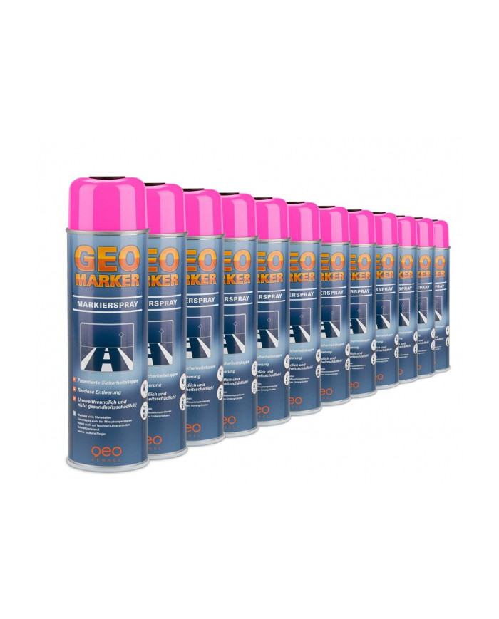 Farba do znakowania 360° odblaskowa, różowa 12 szt.  -  Farba do znakowania 360° odblaskowa, różowa 12 szt.  -