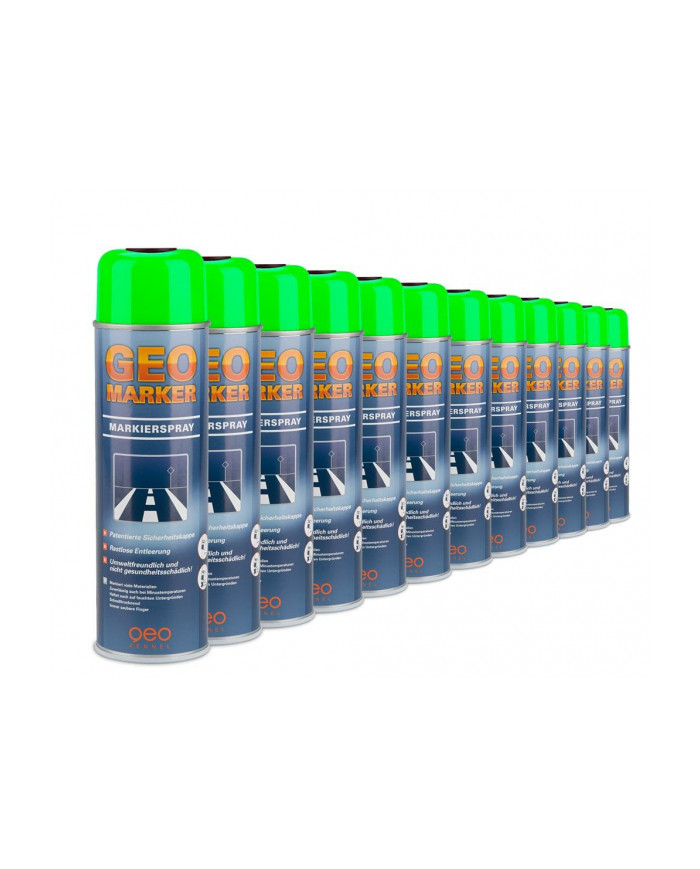 Farba do znakowania 360° odblaskowa, zielona 12 szt.  -  Farba do znakowania 360° odblaskowa, zielona 12 szt.  -