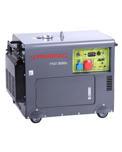 PRAMAC PMD5050s three-phase generator set Pramac - Dane techniczne:: undefinedciezar: 185 kgnapiecie: 400/230 vsilnik: pramac