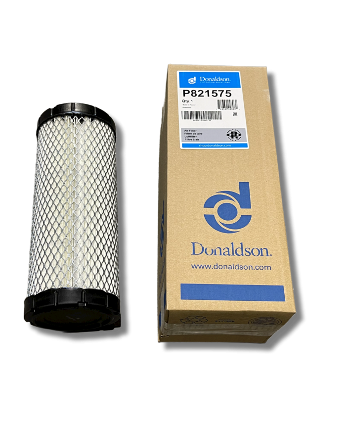 Heavy duty air filter A external. Donaldson - Technical data:  Weight: 0.456 kg Hose length: 265 mm Outer diameter: 105.5 mm Inn Heavy duty air filter A external. Donaldson - Technical data:  Weight: 0.456 kg Hose length: 265 mm Outer diameter: 105.5 mm Inn