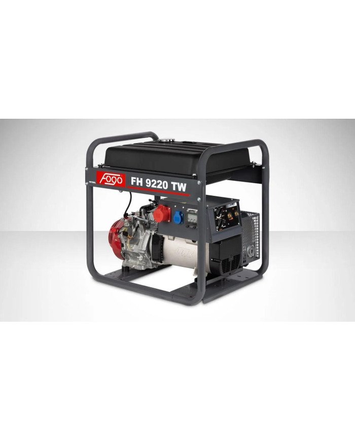 Three-phase generator with welding module FOGO FH 9220 TW Fogo - Specifications:  Dimensions: 790 x 580 x 765 mm Voltage: 400/23 Three-phase generator with welding module FOGO FH 9220 TW Fogo - Specifications:  Dimensions: 790 x 580 x 765 mm Voltage: 400/23