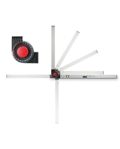 BMI WINKELSTAR 100/150 cm construction angle gauge  - Dane techniczne:: undefinedzakres pomiarowy: 0°-270°libelle pionowe: 1libe