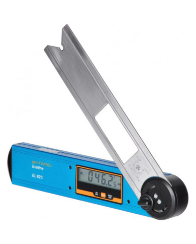 Electronic angle meter EL 823  - Dane techniczne:: undefinedzakres pomiarowy: 0°-360°dlugosc ramion: 25/25 cmrozdzielczosc odczy