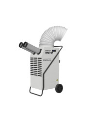 Master ACD 137 portable air conditioner Master Heaters - Technical Data:  Noise level [ dB(A) ]: 55 Airflow [ m³/h ]: 1020/800 W
