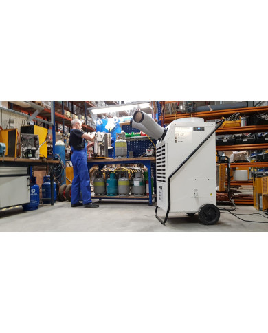 Master ACD 137 portable air conditioner Master Heaters - Technical Data:  Noise level [ dB(A) ]: 55 Airflow [ m³/h ]: 1020/800 W