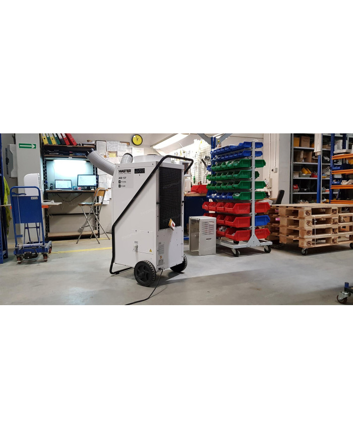 Klimatyzator przenośny Master ACD 137 Master Heaters - Dane techniczne:  Poziom hałasu [ dB(A) ]: 55 Przepływ powietrza [ m³/h ]