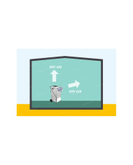 Klimatyzator przenośny Master ACD 137 Master Heaters - Dane techniczne:  Poziom hałasu [ dB(A) ]: 55 Przepływ powietrza [ m³/h ]