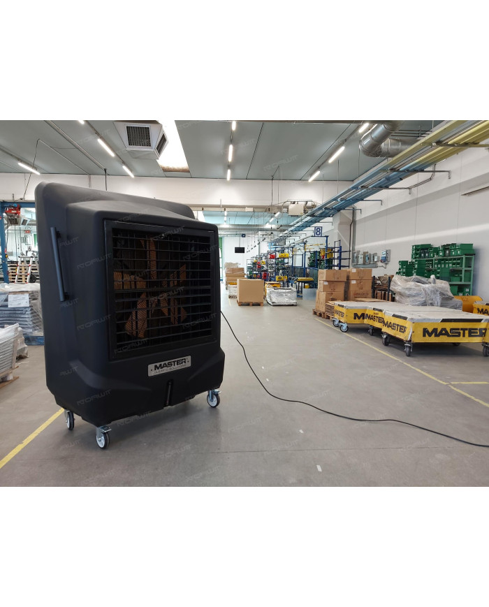 MASTER BC 221 portable air conditioner Master Heaters - Technical Data:  Tank capacity [ l ]: 120 Airflow [ m³/h ]: 22000 Power 