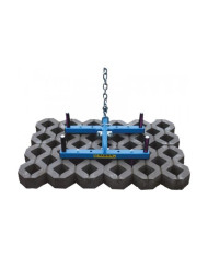 Chwytak do jumbów zawieszany JAZON CHJZ2 Jazon - Dane techniczne:Ciezar: 10 kgNosnosc dopuszczalna: 150 kgRozstaw poprzeczny chw