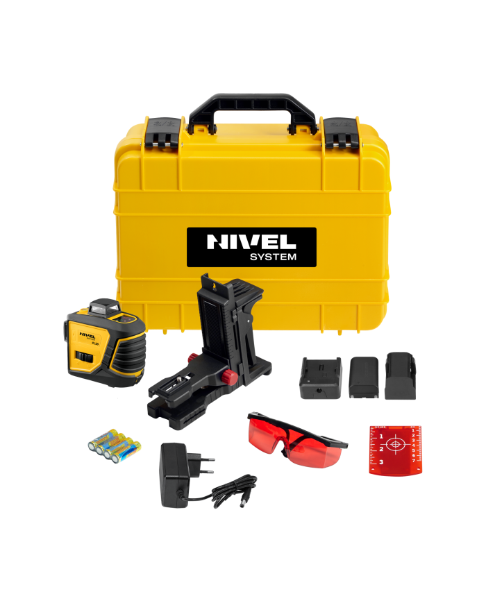 Stavebný laser Nivel System CL3D Nivel System - Technické údaje:     Rozmery: 150 x 65 x 160 mmHmotnosť: 700 gZnačka: Nivel Syst