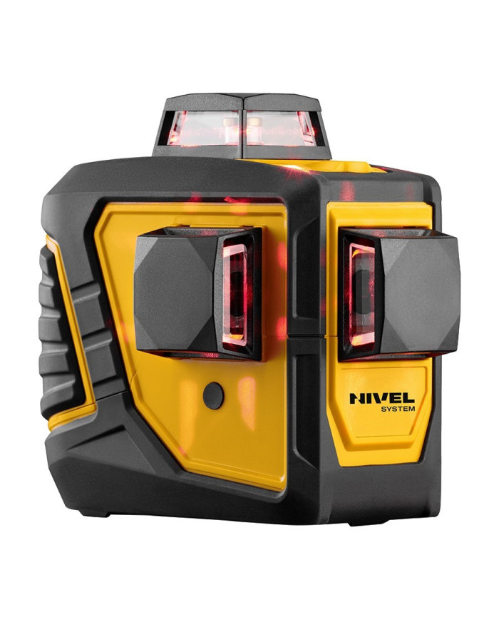 Laser budowlany Nivel System CL3D Nivel System - Dane techniczne:  Wymiary: 150 x 65 x 160 mm Ciężar: 700 g Marka: Nivel System 