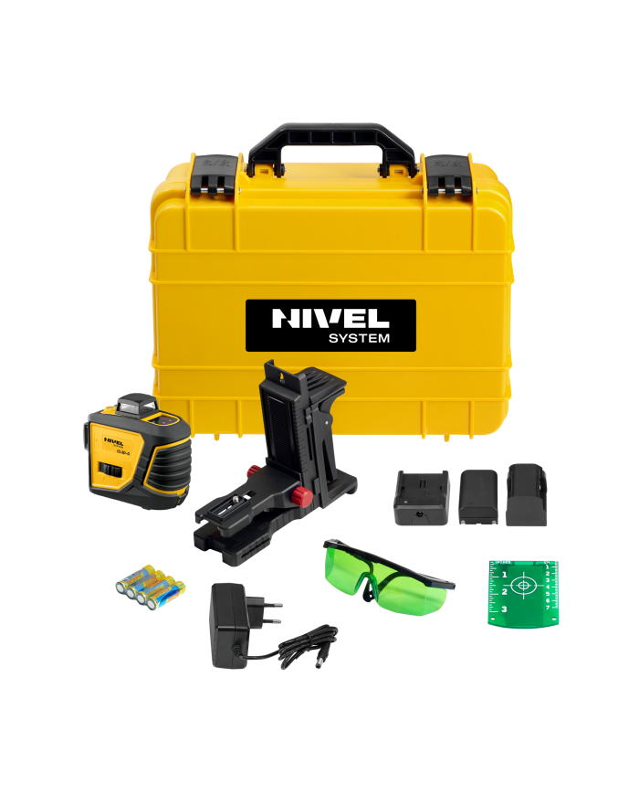 Nivel System CL3D-G construction laser Nivel System - Technical data:  Dimensions: 150 x 65 x 160 mm Weight: 700 g Brand: Nivel 